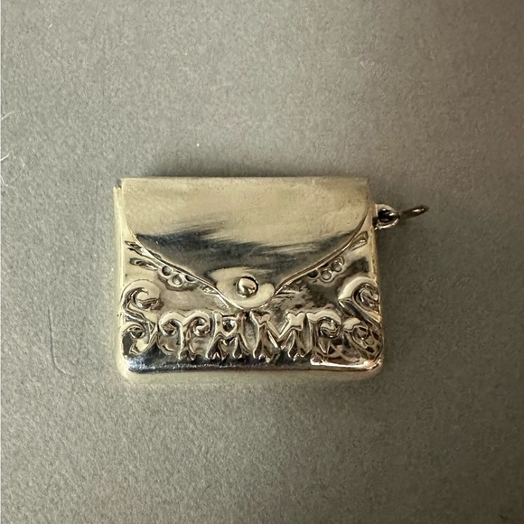 Vintage Style Silver 925 Stamp Envelope Charm - Picture 7 of 10
